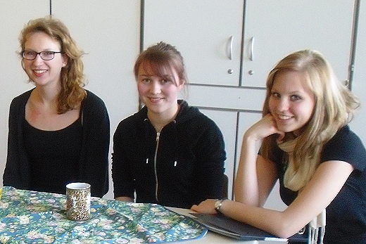 Foto der Preisträgerinnen: Lisa Klütz, Luise Tiedtke und Larissa Siebken